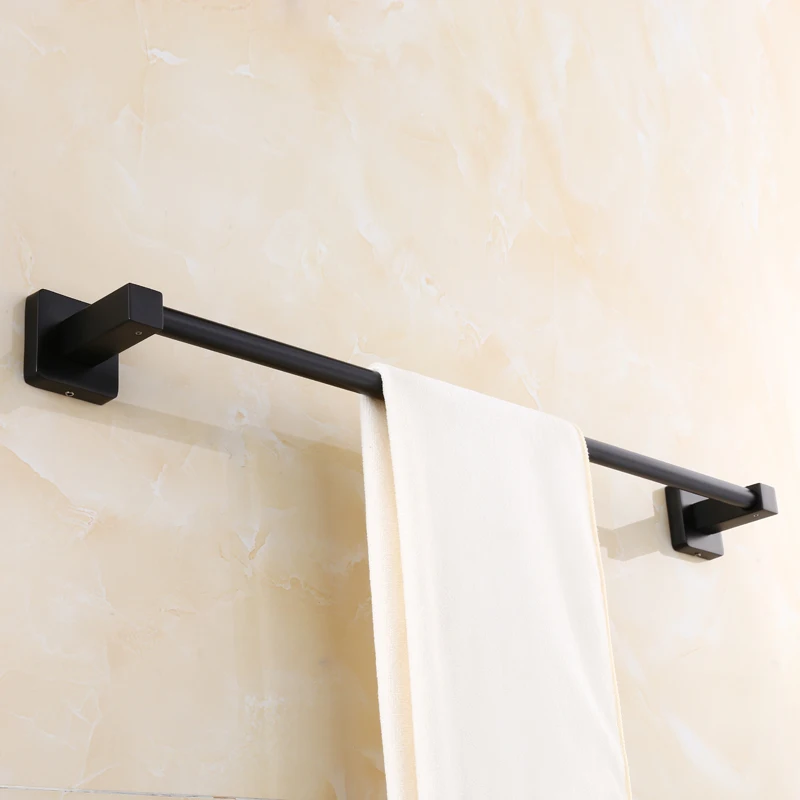 Vidric Черный Нержавеющая сталь настенный держатель для полотенец для ванной комнаты полотенцесушители аксессуары для ванной комнаты MT52