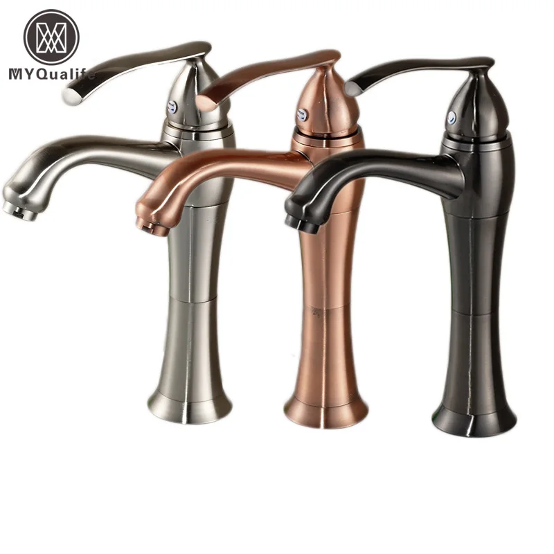 

360 rotation Bathroom Vessel Sink Faucet Single Handle Hole Washbasin Mixer Taps with Hot and Cold Water