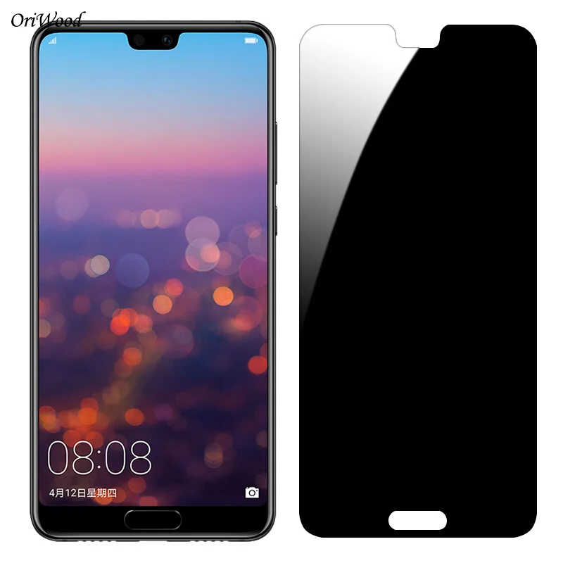 

OriWood Anti-Spy Protective Screen Protector for Huawei P20 Pro Anti-Glare Privacy Tempered Glass for Huawei P20 Lite P20 Film