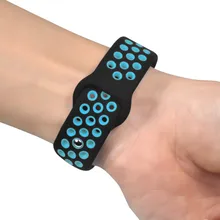 Сменный вентилируемый спортивный мягкий ремешок на запястье для Xiaomi Mi 3 Регулируемый универсальный ремешок для часов