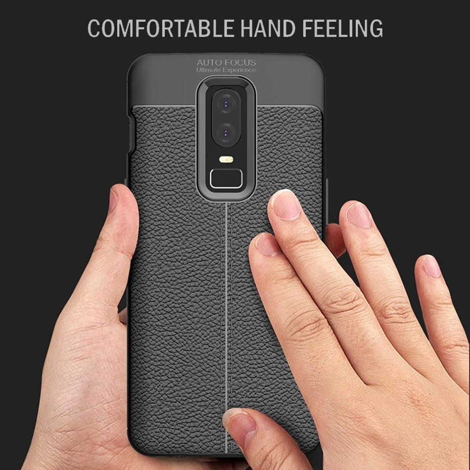 REAOOM Luxury Litchi Patterned Case for Oneplus 5T 3T Cover Full Protected Coque for Oneplus 3 5 6 Soft TPU Business Phone Cover  (8)