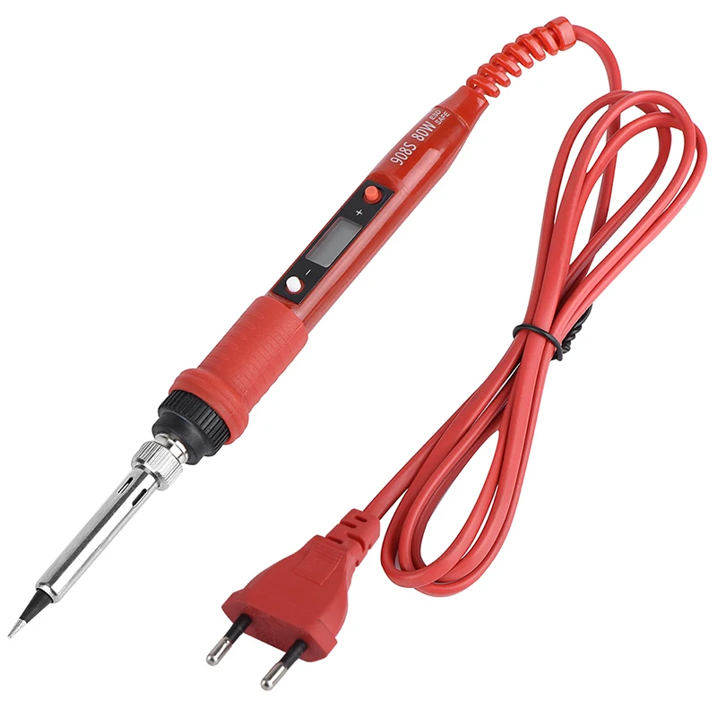 electric welding JCD 220V 80W LCD Electric Soldering iron 908S Adjustable Temperature Solder iron With quality soldering Iron Tips and kits best soldering iron for electronics