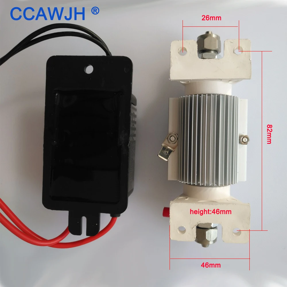 1GRH генератор озона с воздушным охлаждением керамическая трубка для домашней воды и стерилизации воздуха Озон Чистый и устойчивый к концентрации