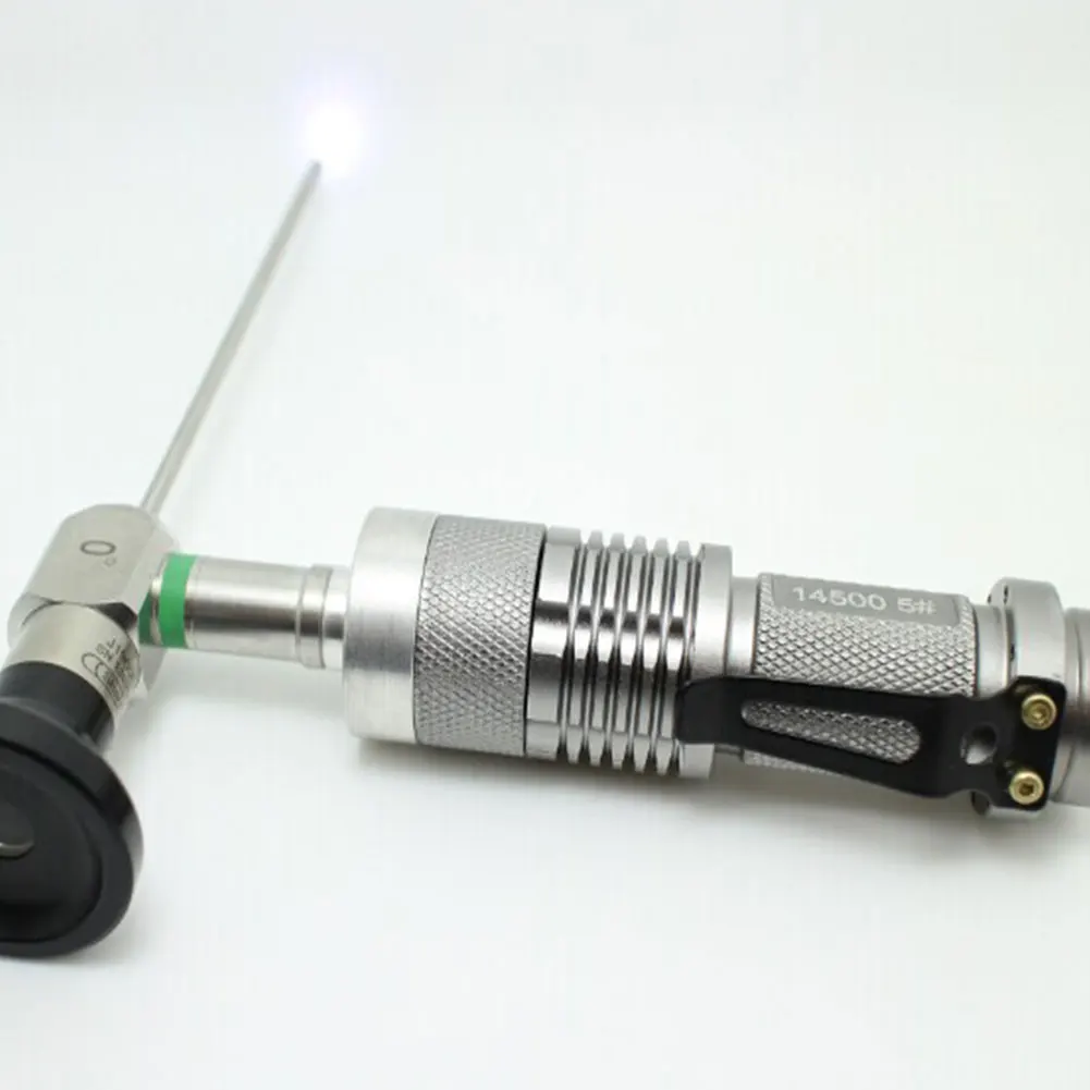

4W Portable Handheld LED Cold Light Source Match 400lm Metal Fit For Endoscope
