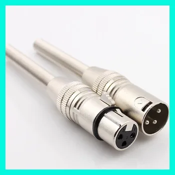 

50pcs Long Tail XLR Connector Microphone Plug Connector Audio Amplifier Mixer Plug Adapter Male and Female