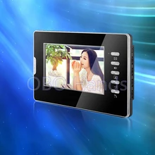 7 ”color de vídeo teléfono de la puerta de pantalla del monitor de interior con alta sistema de calidad para el hogar seguro sin IR COMS vídeo timbre de la puerta cámara