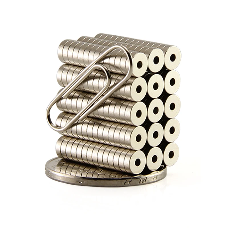 

200pcs Ring 5x1.5mm with hole magnets Dia 5mmx1.5mm N50 Neodymium Magnet Rare Earth Strong