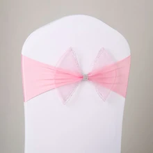 DIY 100 шт./лот украшения растянуть лайкра лук галстук створки стул группа для Свадебная вечеринка события церемонии украшения красный/синий мульти цвет