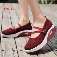 Zapatos mujer; коллекция года; модные летние женские туфли на плоской платформе; женская повседневная обувь из сетчатого материала; мокасины; женские водонепроницаемые мокасины; zapatillas mujer