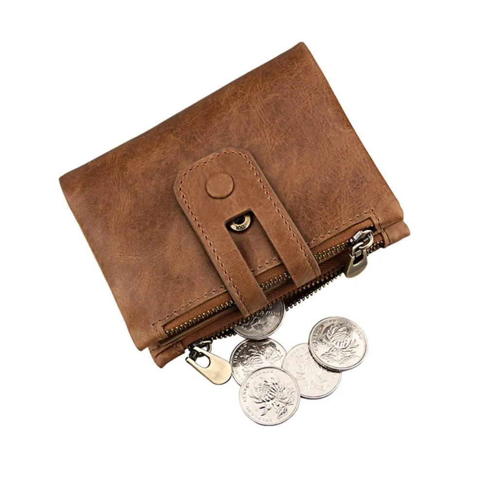 Short Men Wallet Genuine Leather Wallet Men Coin Purse Male Cuzdan Womens Wallet Women purse Card Holder Driver License Holder