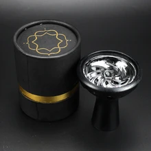 Стиль Shisha чаша с коробкой уголь держатель термоподставка силиконовые насадки для кальяна чаша Sheesha Narguile Прямая