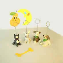 1 шт. заколки для волос животное стол для собаки фото сообщение держатель для заметок стол имя карточный зажим свадебные сувениры место карты Держатели