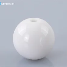 Doreen Box hot акриловые бусины Круглые белые 12 мм диаметр 100 шт