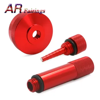 

For Honda Generator eu2000i Extended Run Gas Cap Oil Tube Fill Magnetic Dipstick Aluminium Red Silver Black