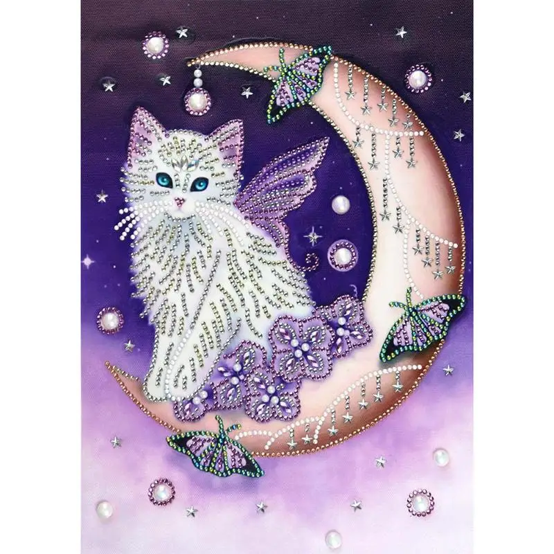 

5D DIY Special Shaped Diamond Painting Cat Animal Cross Stitch Embroidery Mosaic Painting DIY Craft Kits Wall Home Gift Decor