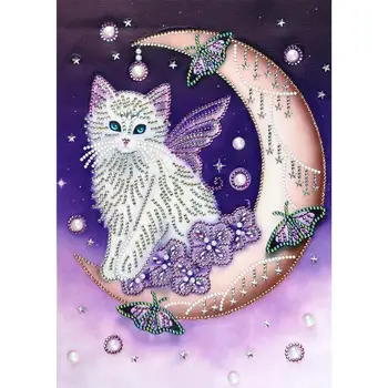 

5D DIY Special Shaped Diamond Painting Cat Animal Cross Stitch Embroidery Mosaic Painting DIY Craft Kits Wall Home Gift Decor