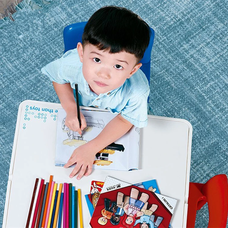 

Wooden Table Children's Study Table Compatible With Size Particles Building Blocks Kindergarten Early Education Educational Toys