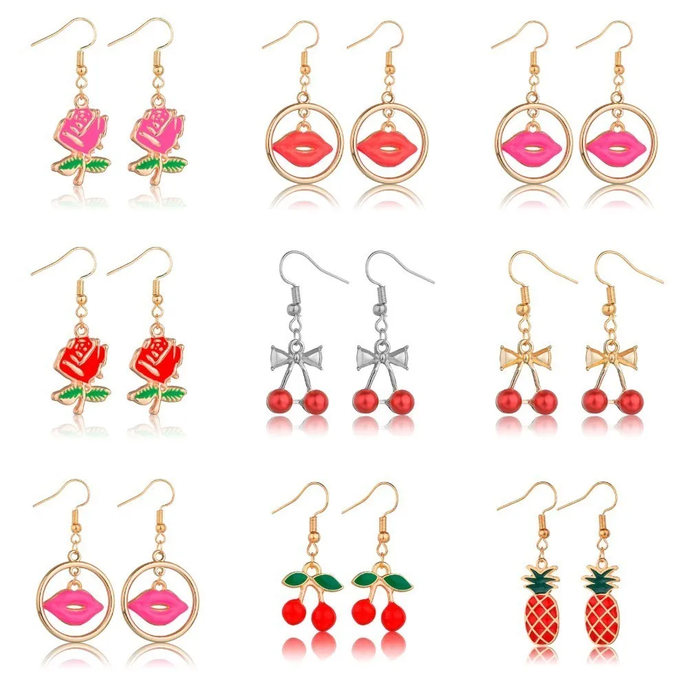 

La Melodie 2019 Bohemian Plant Pendant Earrings Ladies Fashion Earrings Women Fashion Brincos High Quality Jewelry Wholesale