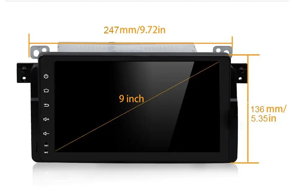 9 &quotАвтомобильный dvd плеер на основе Android с Canbus wifi/BT GPS аудио Радио стерео