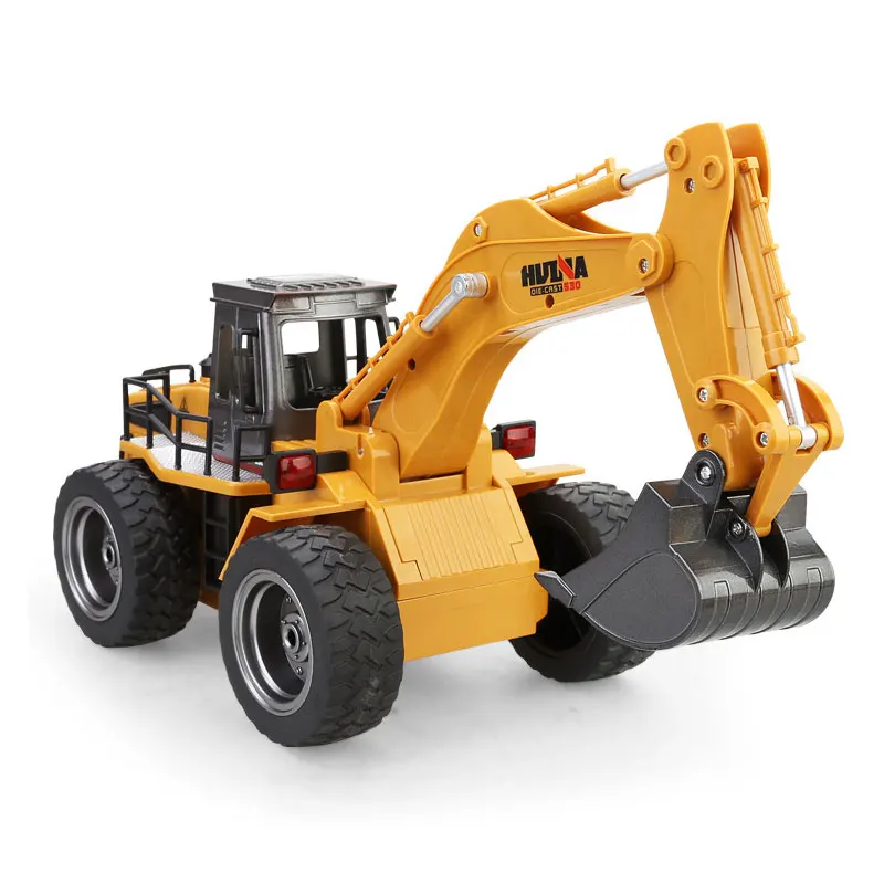 

Alloy Engineering Van Kids Toys 6CH Truck Excavator Model Diecasts Toy Vehicles Light-controlled Charging Remote Control Car