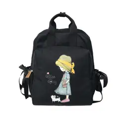 2019 Повседневный Простой Школьный женский милый корейский бантик рюкзак для старшеклассников студенческий пакет мультфильм девушки плечи
