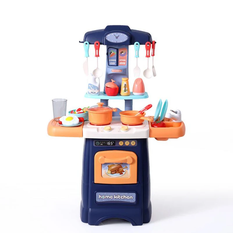 

29 Pcs/Set Kids Mini Kitchen Toy Circulating water Girls House Play Simulation Cooking Baby Puzzle Education Cooking Tools Set