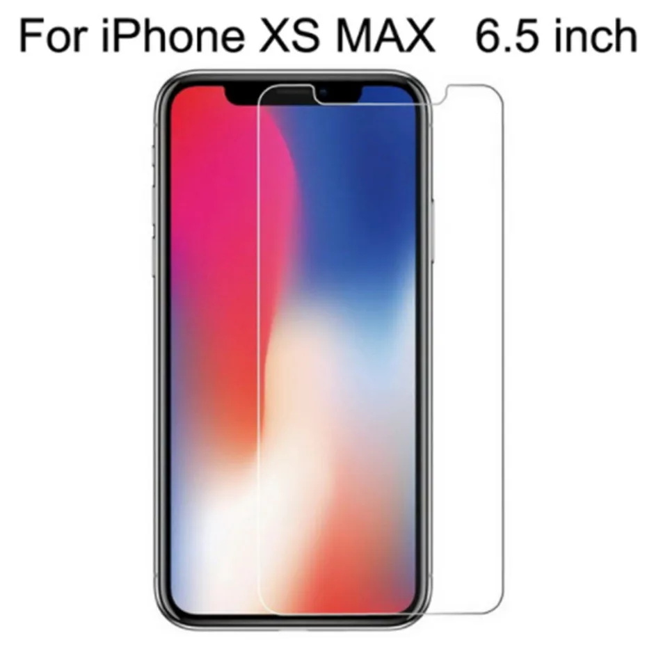 2 шт Защитное стекло для iphone X XS max 8 7 6 6s 5 5S se 4 4s XR XS 9 H защитный экран закаленное стекло для iphone 7 8 6s plus - Цвет: XS MAX