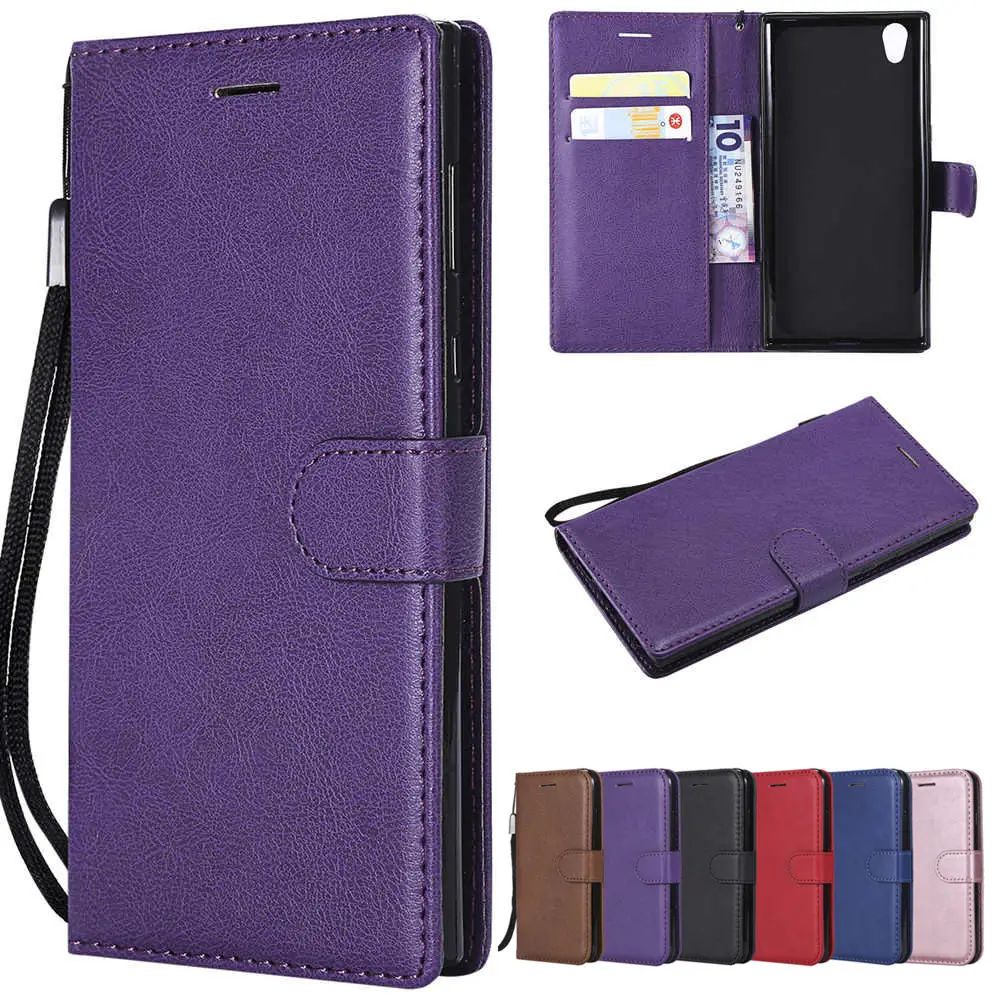 

Flip Case For Coque Sony Xperia E5 E6 XA XA1 XA2 Z3 Z5 mini Leather Wallet Cover For Sony Xperia XZ XZ1 XZ2 compact L1 L2 Case