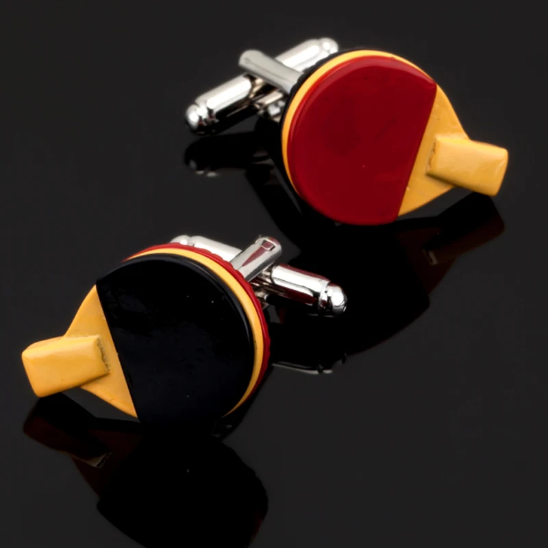 

JMZB Ping-pong Paddle Cufflinks New Arrival Novelty Table Tennis Racket Design Free Shipping