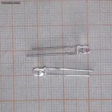 100 шт. белый свет-светодиоды Белый Включите белый 3 мм LED