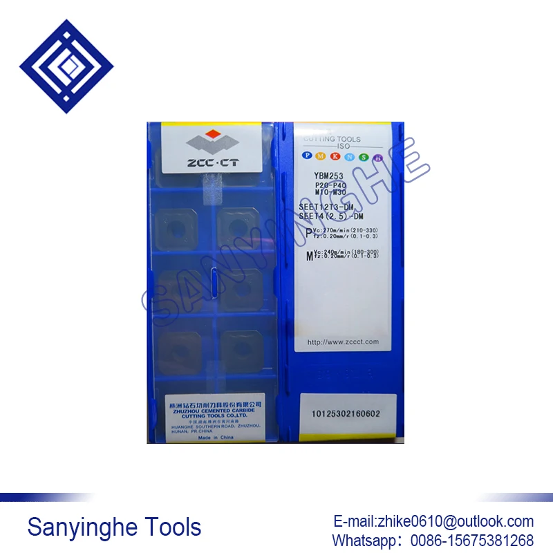 

10pcs/lots YBM253 SEET12T3-DM cnc carbide turning inserts