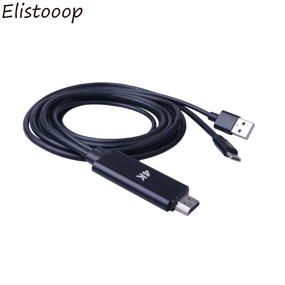 

4K*2K Type-C to HD Cable USB-C to HDMI Converter usb Video Audio for Macbook Computer Huawei Matebook