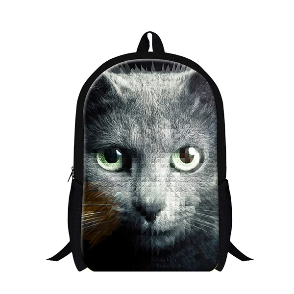 Школьный рюкзак с изображением животного в школьных сумках, Лев рюкзаки с тигром для мальчиков, 3D печать сумки для подростков, Мужская травочная задняя упаковка - Цвет: Фиолетовый