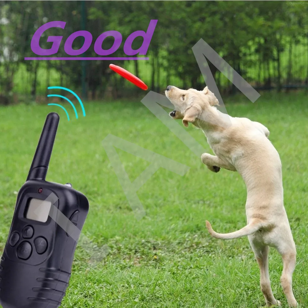 Pet Dog Training Collar 300M Waterproof Dog Training Behaviour Aids LCD