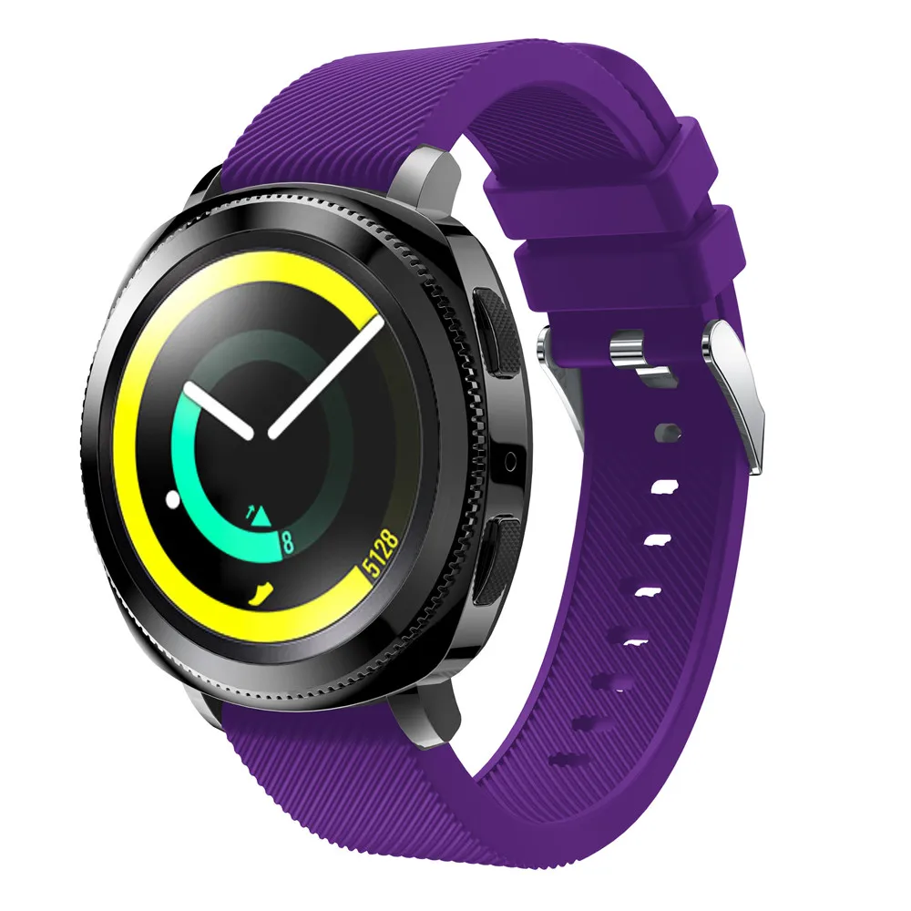 BEHUA 20 мм ремешок для часов Garmin Vivoactive 3/Garmin 645/Huami Youth/samsung gear Sport Силиконовый Резиновый Браслет ремешок