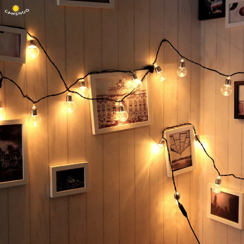 

Led Ball Fairy String Light 5M 20Clear Globe Lamps Outdoor Connectable Patio Festoon Party Christmas Lights Wedding Garland 220v