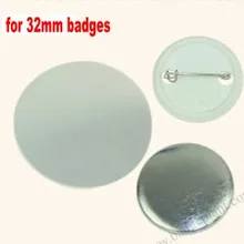 32 мм бейдж мейкер кнопка делая Поставки 1000 шт оболочки+ пленки+ задние булавки