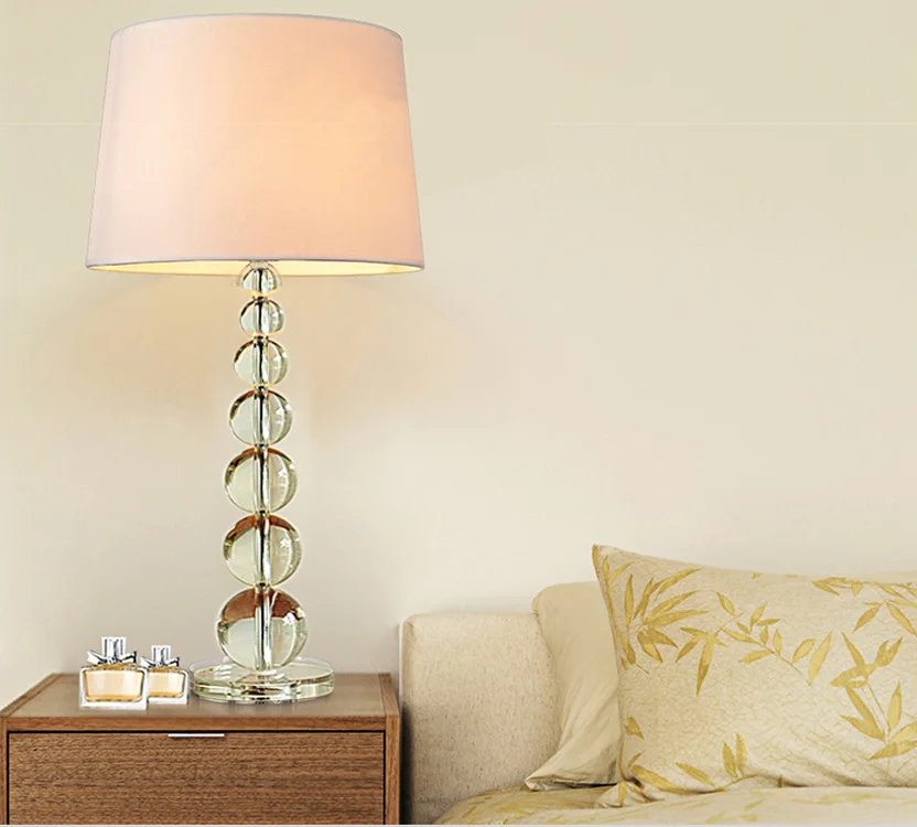 

YOOK 30*55CM Crystal Simple Table Lamp 34*65CM Living Room Bedroom Bedside Table Lamp Modern Creative Table Lamp 220V 27E