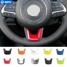 MOPAI ABS Interni Auto Sterzo Decorazione Ruota a Forma di U Della Copertura Trim Adesivi per Jeep Renegade 2015 +/Bussola 2017 + Car Styling