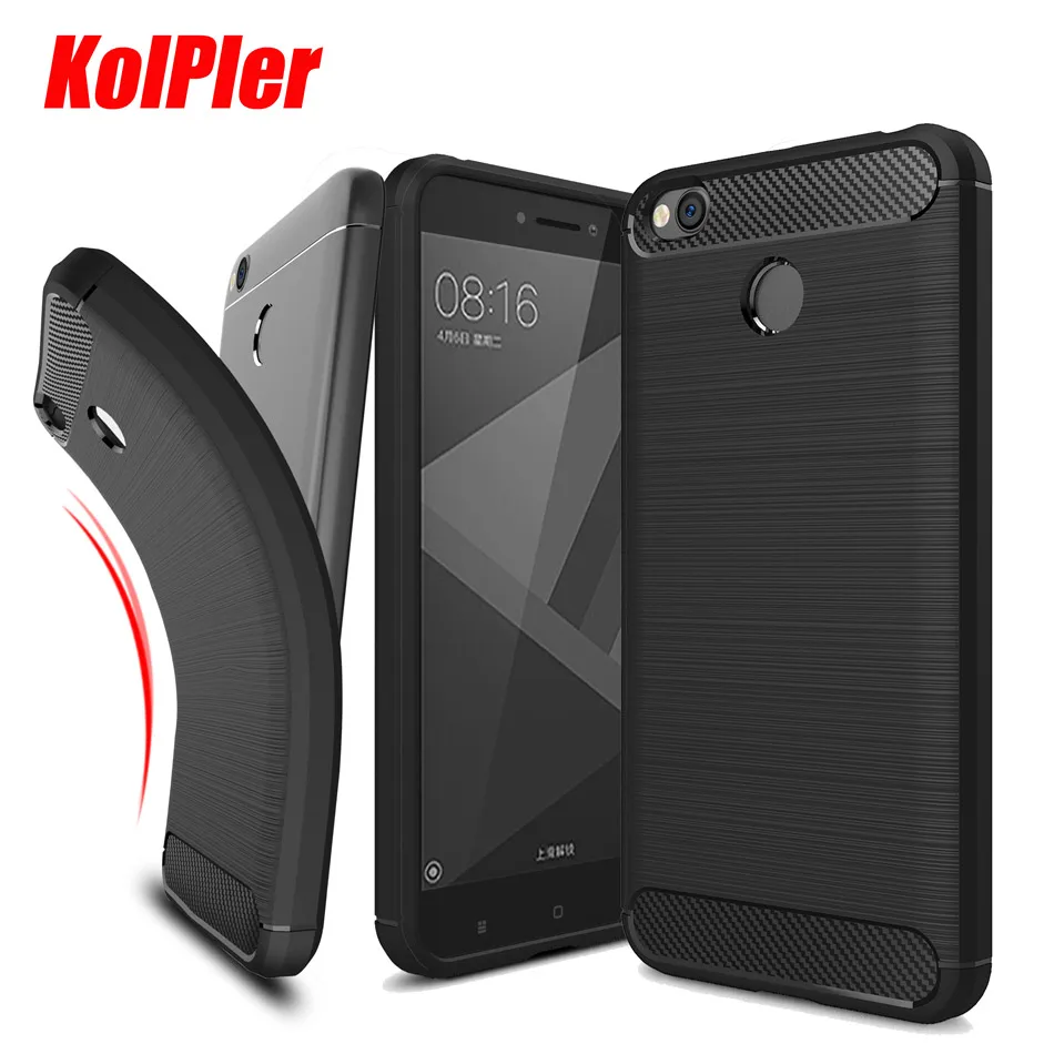 

KolPler case For Xiaomi Redmi 4X Case soft TPU ShockProof Protector Phone bumper on for redmi 4x Cover For Xiaomi Redmi 4X Case