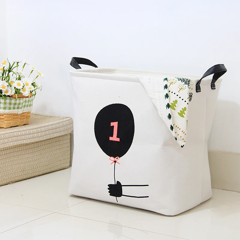 Складная корзина для белья из хлопка и льна|storage basket|laundry storage basketdirty clothes |