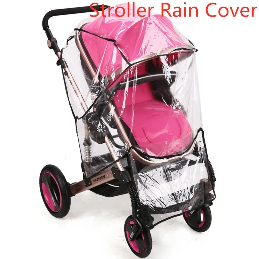 

Universal Stroller Rain Cover Waterproof Baby Carriage Rain-Proof Transparent Dustproof Snow Wind Shield for Pushchairs Buggys