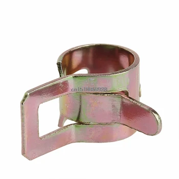 Günstige 50 Stücke 5/6/7/8/9mm Frühling Clip Kraftstoff Linie Schlauch Wasser Rohr Luft Rohr Klemmen Verschluss