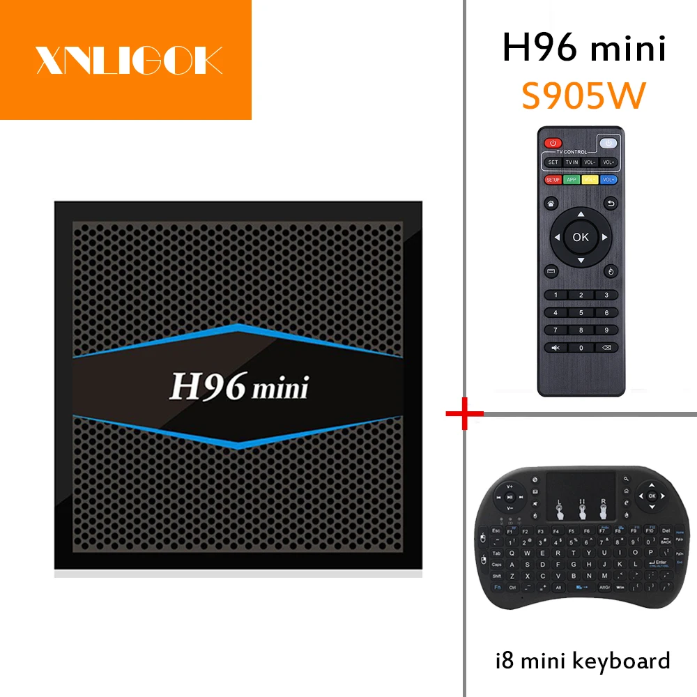 2018 Заводская розетка H96 Мини Android 7 1 телеприставка 2G + 16G S905W 4K HD smart network TV box 2 4G/5 GWifi |
