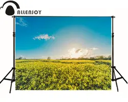 Allenjoy фотографический фон цветок небо солнце природа дети винил фотосессия ткань обои
