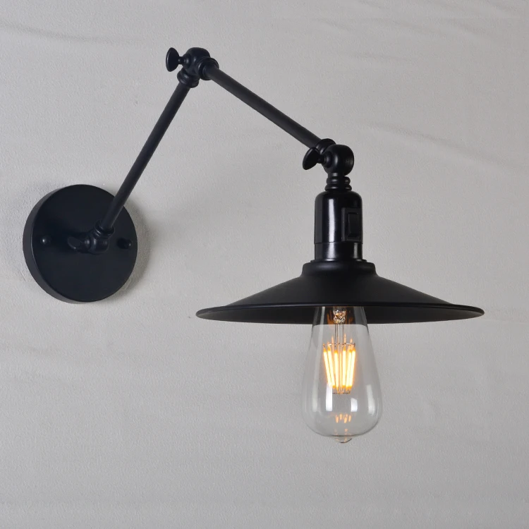 Vioslite LED черный переключатель Винтаж b 30 см Loft Регулируемые промышленные