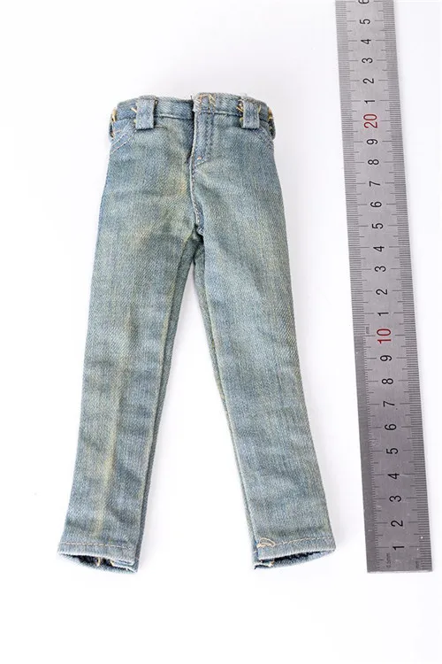 2 цвета 1/6 масштаб Мужская фигурка в джинсах брюки светильник/синий цвет для мышечных фигур тела - Цвет: Light