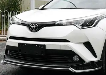 

ABS Paint Car Front +Rear Bumper Spoiler Lip, Auto Car Bumper Diffuser 3pcs/Set Fits For Toyota CHR C-HR 2017 2018 2019 2020