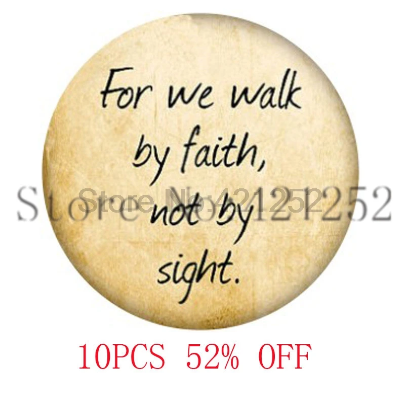 

Bible for we walk by faith not by sight necklace keyring bookmark cufflink earring