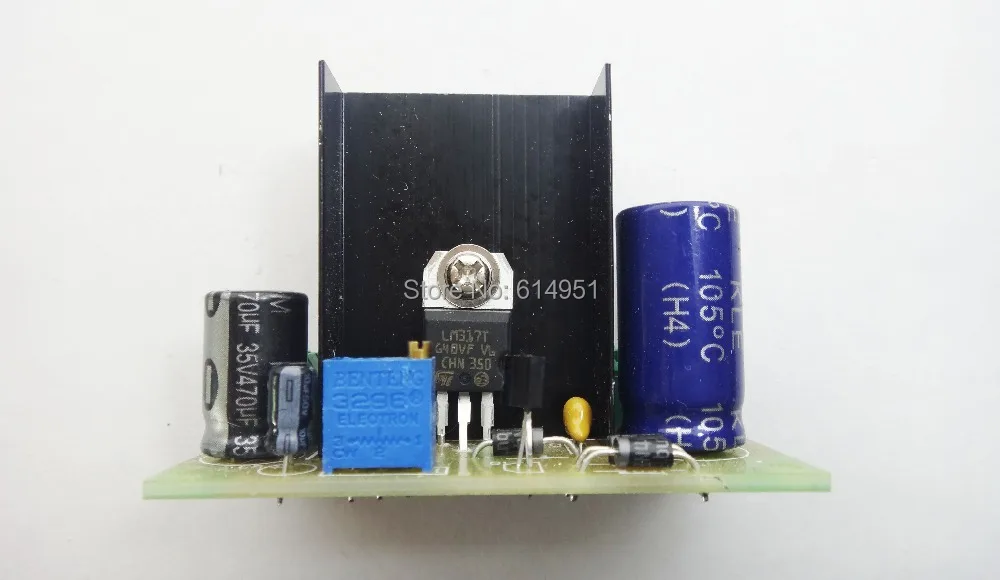 

LM317 AC/DC Input DC Output Converter Power Supply Module Adjustable Linear Regulator